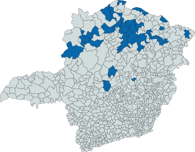 Mapa de Minas Gerais